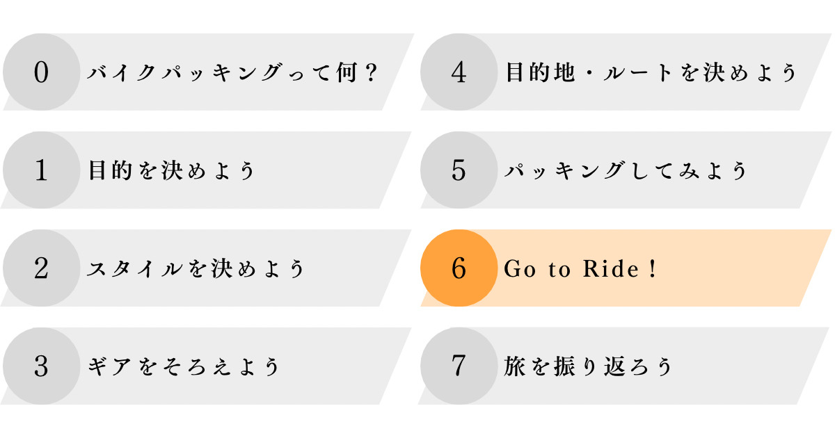 STEP6：Go to Ride！