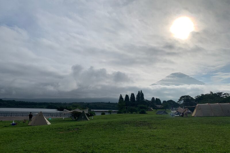 田貫湖キャンプ場到着