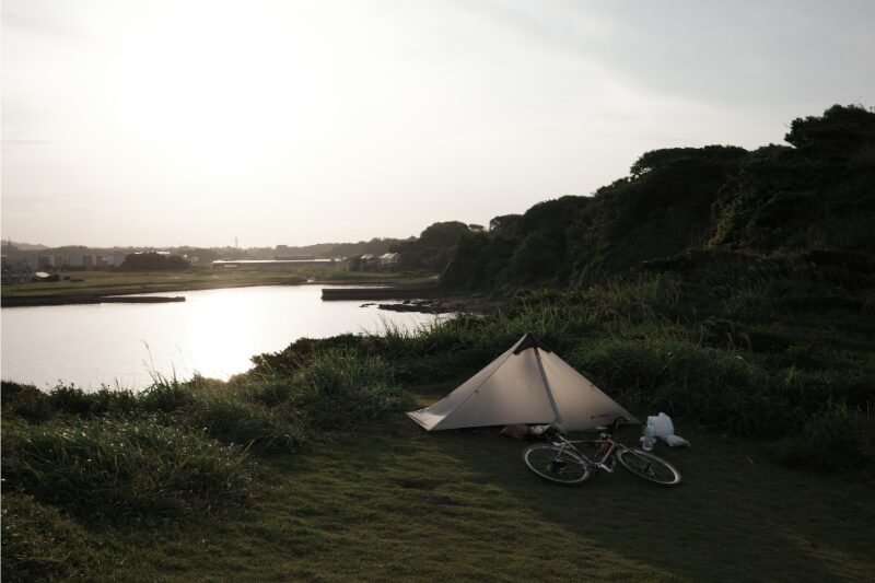 春は自転車キャンプのオンシーズン